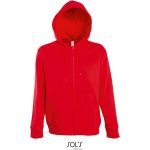 Unisex-Sweatshirt mit gefütterter Kapuze Sols Seven Men rot
