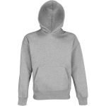 Sols Origin grau meliertes Unisex-Oversize-Kapuzenpullover