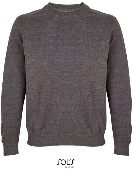 Sols Columbia Unisex-Sweatshirt in Holzkohle-Melange