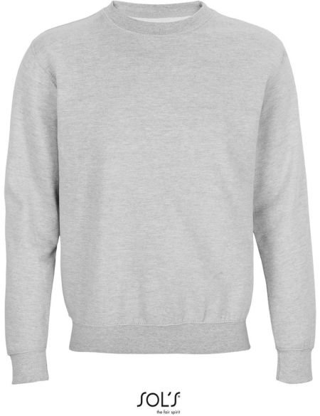 Grau meliertes Unisex-Sweatshirt von Sols Columbia