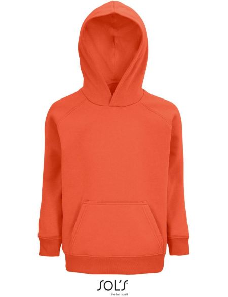 Kinder-Sweatshirt mit Kapuze Bio Sols Stellar Kids gebranntes Orange