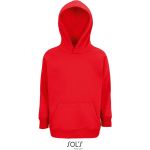 Kinder-Sweatshirt mit Kapuze Bio Sols Stellar Kinder rot