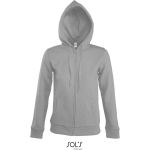 Damen-Sweatshirt mit gefütterter Kapuze Sols Seven Women grau meliert