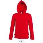 Damen-Sweatshirt mit gefütterter Kapuze Sols Seven Women rot