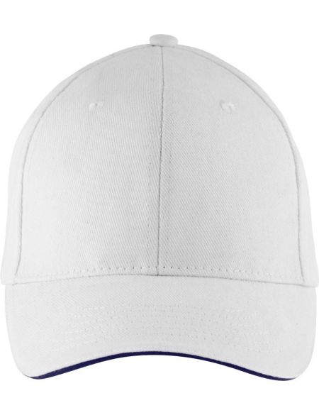Baseballkappe Sols Buffalo weiß/französisch marineblau