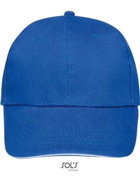 Baseballkappe Sols Buffalo königsblau/weiß