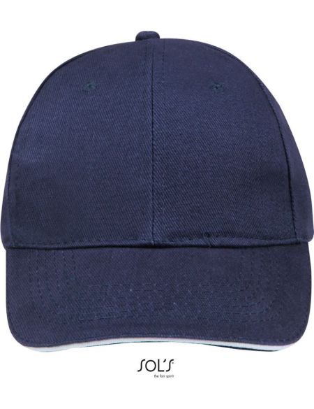 Baseballkappe Sols Buffalo französisch marineblau/weiß