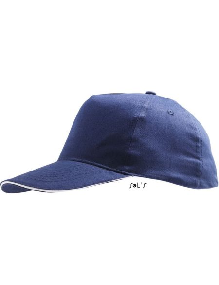 Baseballkappe Sols Sunny französisch marineblau/weiß