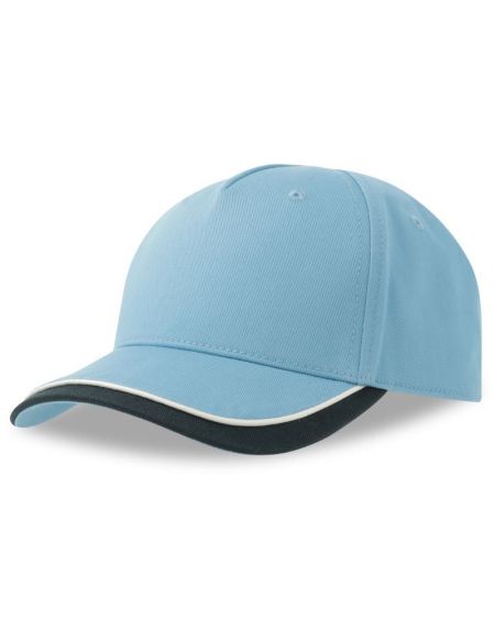 Kindermütze Atlantis Kid Star-S Columbiablau/Marineblau