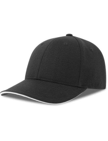 Baseballkappe Atlantis Liberty Sandwich-S schwarz/weiß