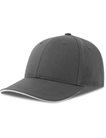 Baseballkappe Atlantis Liberty Sandwich-S dunkelgrau/weiß