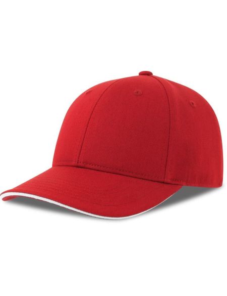 Baseballkappe Atlantis Liberty Sandwich-S rot/weiß