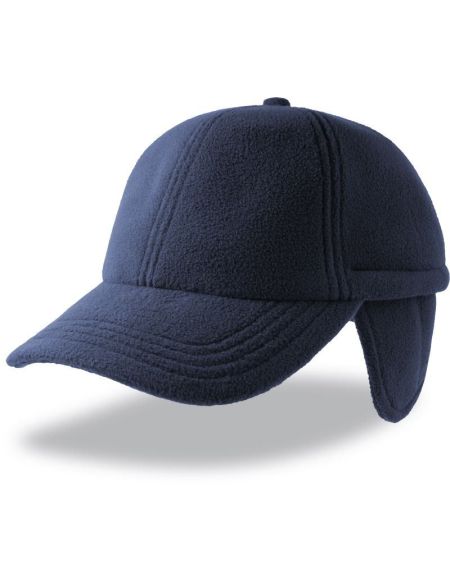 Baseballkappe mit Gehörschutz Atlantis Snow Flap Stopper-S schwarz