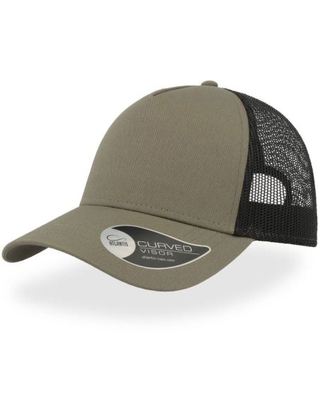 Trucker Cap Atlantis Rapper Baumwolle oliv/schwarz