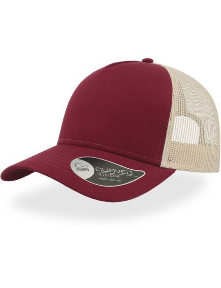 Trucker Cap Atlantis Rapper Baumwolle bordeaux/stein