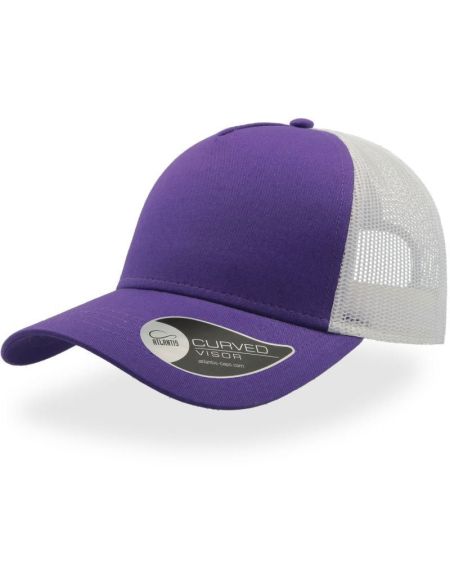 Trucker Cap Atlantis Rapper Baumwolle violett/weiß