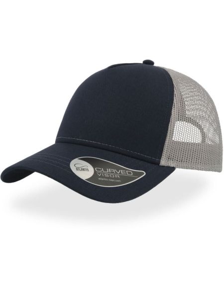 Trucker Cap Atlantis Rapper Baumwolle marine/grau