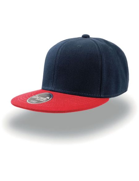 Cap Atlantis Snap Back marine/rot