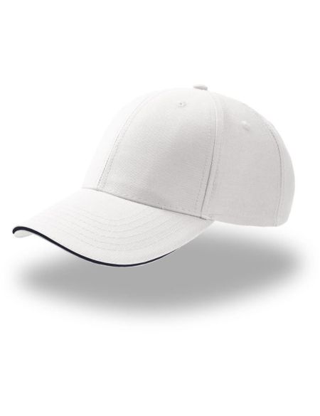 Baseballkappe Atlantis Sport Sandwich weiß/marine