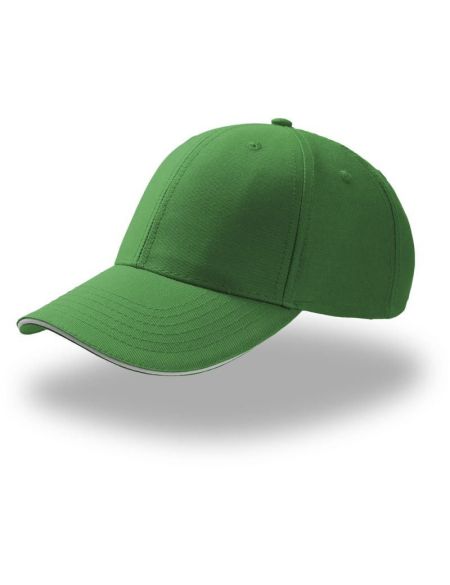 Baseballkappe Atlantis Sport Sandwich grün/weiß