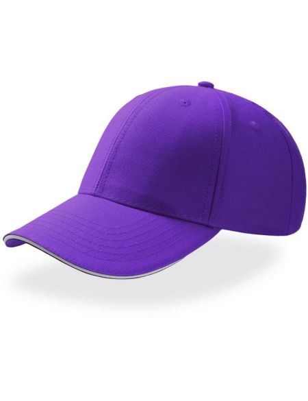 Baseballkappe Atlantis Sport Sandwich violett/weiß