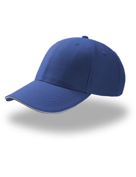Baseballkappe Atlantis Sport Sandwich königsblau/weiß