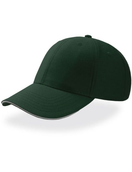 Baseballkappe Atlantis Sport Sandwich flaschengrün/weiß