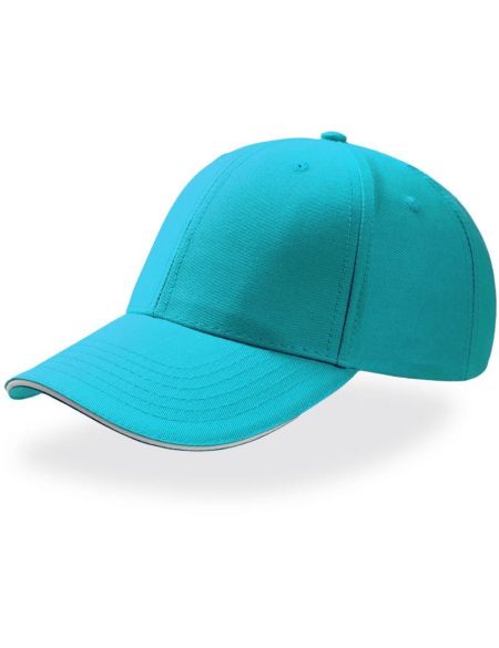 Baseballkappe Atlantis Sport Sandwich türkis/weiß