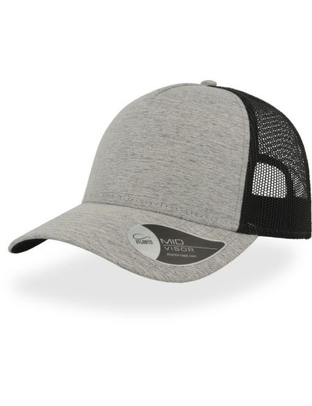 Hellgraue Trucker-Kappe Atlantis Rapper Melange