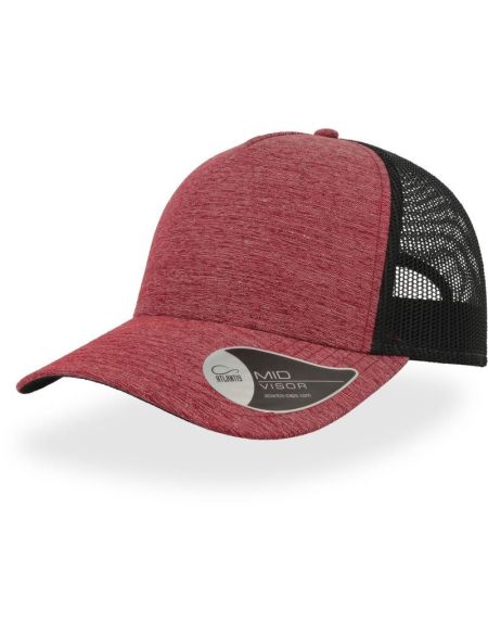 Trucker Cap Atlantis Rapper Melange rot