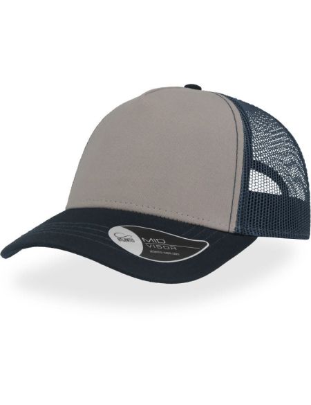 Netzkappe Atlantis Rapper Canvas grau/navy/navy
