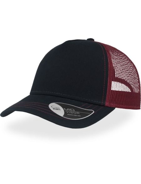 Atlantis Rapper Canvas-Mesh-Kappe Marine/Burgund