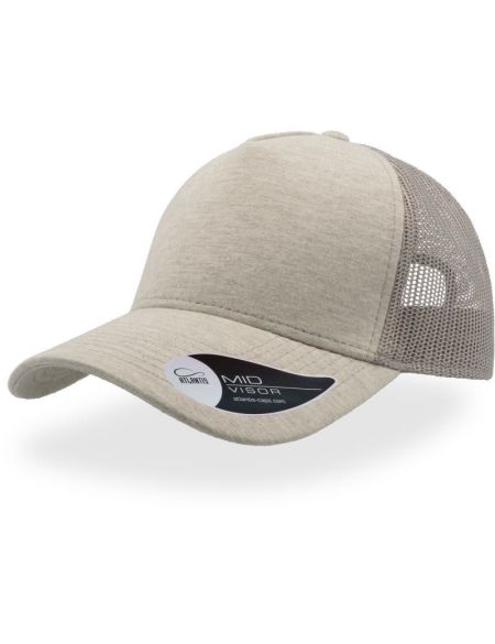 Hellgraue Trucker-Kappe aus Atlantis-Rapper-Jersey
