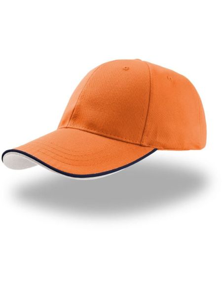 Baseballkappe Atlantis Zoom Piping Sandwich orange/navy