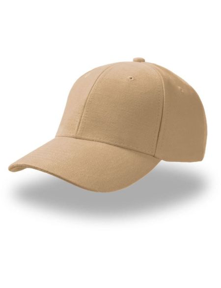 Kappe aus sandgestrahltem Twill Atlantis Pilot Khaki