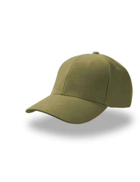 Atlantis Pilot-Kappe aus olivfarbenem, gebürstetem Twill