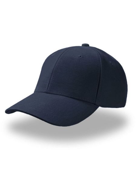 Kappe sandgestrahlter Twill Atlantis Pilot schwarz