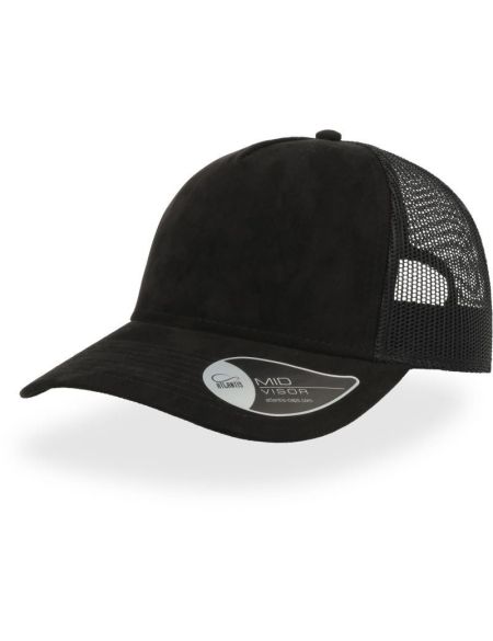 Trucker Cap Atlantis Rapper Wildleder schwarz