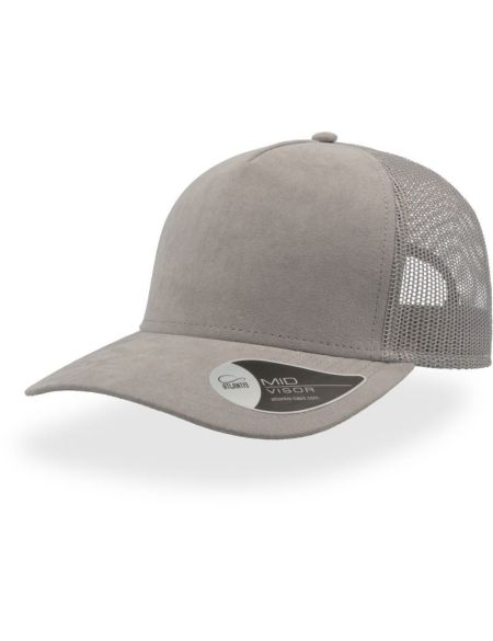 Trucker Cap Atlantis Rapper Wildleder grau