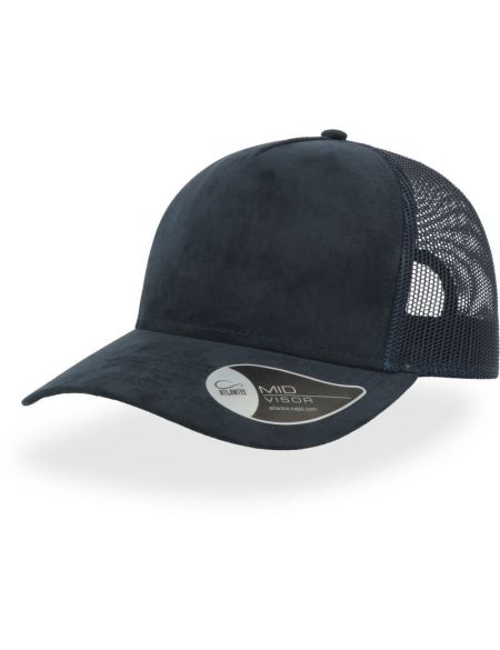 Trucker Cap Atlantis Rapper Wildleder schwarz