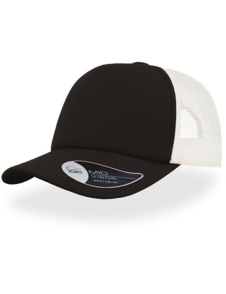 Schwarze Trucker-Kappe von Atlantis Record
