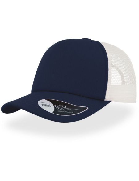Schwarze Trucker-Kappe von Atlantis Record