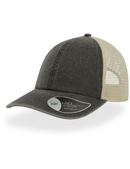 Schwarze Trucker-Kappe Atlantis Case