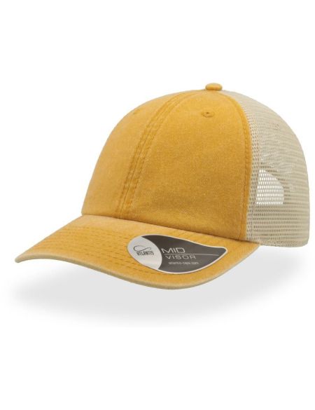 Atlantis Case senffarbene Trucker-Kappe