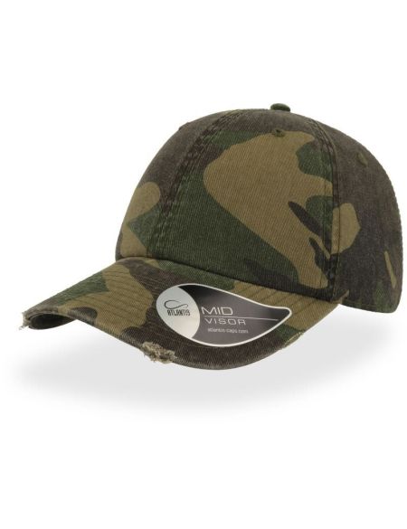 Cap Atlantis Dad Hat Zerstörte Tarnung
