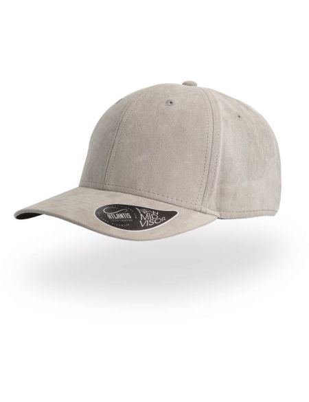 Graue Atlantis Fam-Kappe in Wildlederoptik