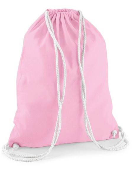 Baumwollrucksack Westford Mill W110 klassisches Rosa/Weiß