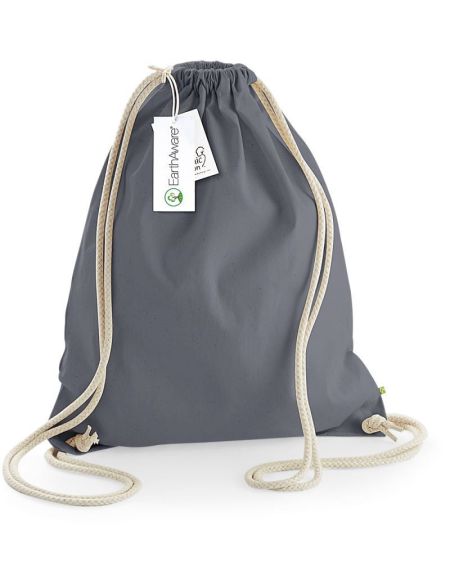 Schwerer Rucksack aus schwerer Bio-Baumwolle in Graphitgrau von Westford Mill W810