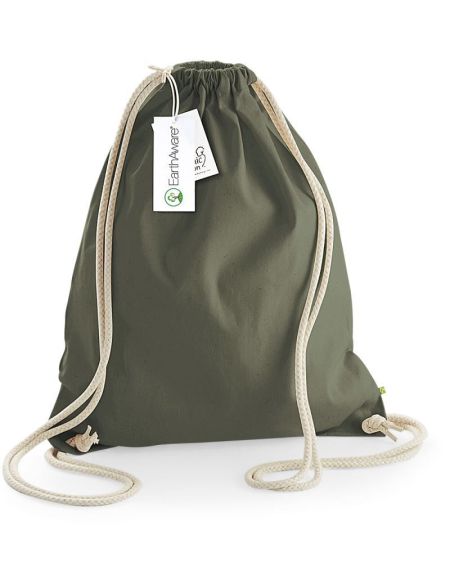 Westford Mill W810 olivgrüner schwerer Rucksack aus Bio-Baumwolle