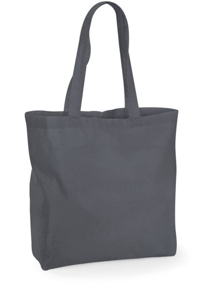 Westford Mill W125 Maxi-Tasche aus graphitgrauer Baumwolle